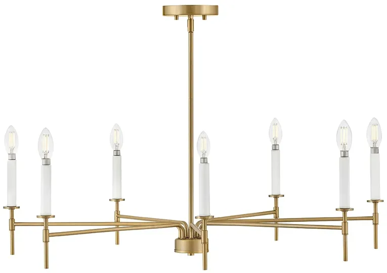 Lark Hux Chandelier Large Single Tier Lacquered Brass