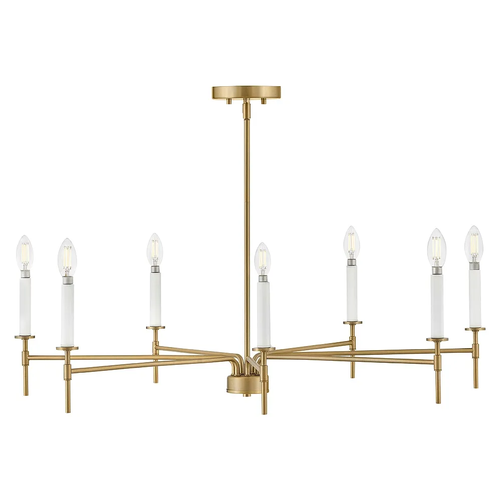 Lark Hux Chandelier Large Single Tier Lacquered Brass