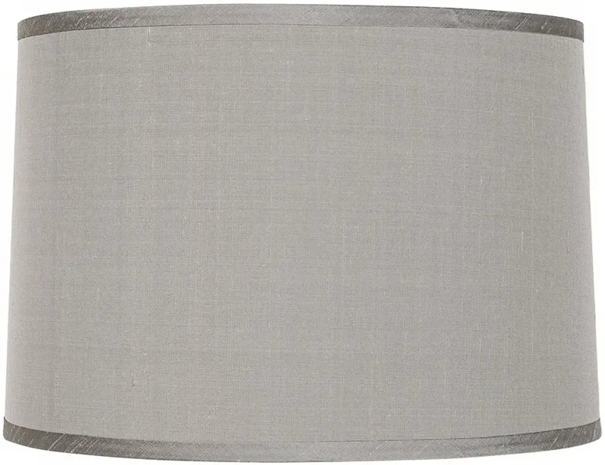 Springcrest Platinum Gray Faux Silk Lamp Shade 15x16x11 (Spider)