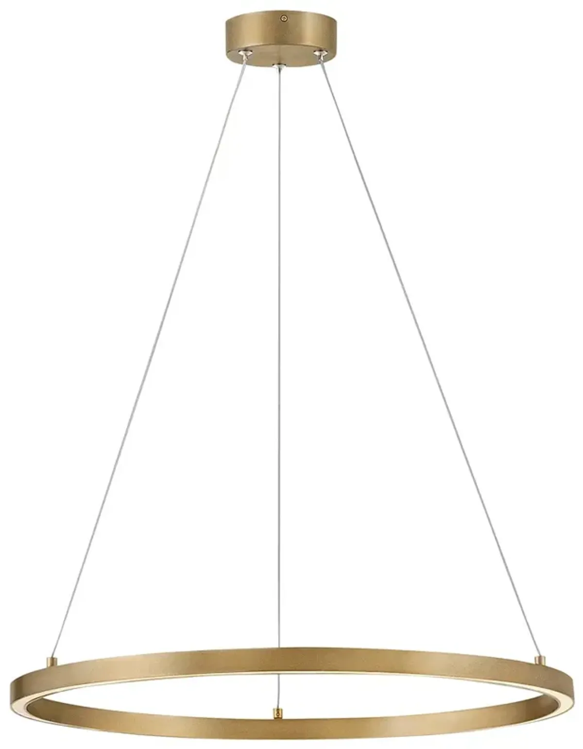Hinkley Kenna 25" Wide Lacquered Brass LED Ring Chandelier