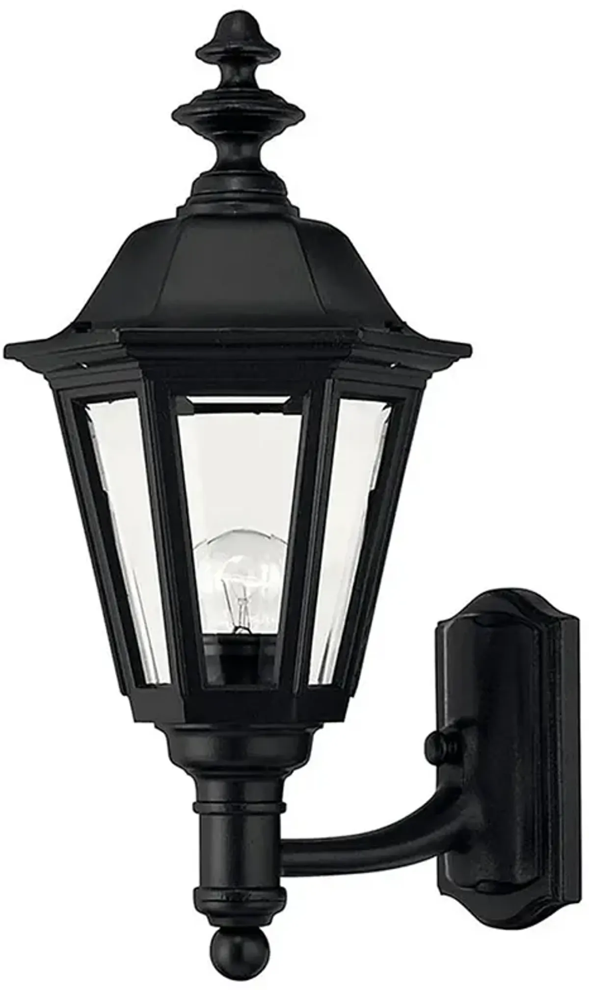 Manor House 18" High Black Outdoor Wall Light