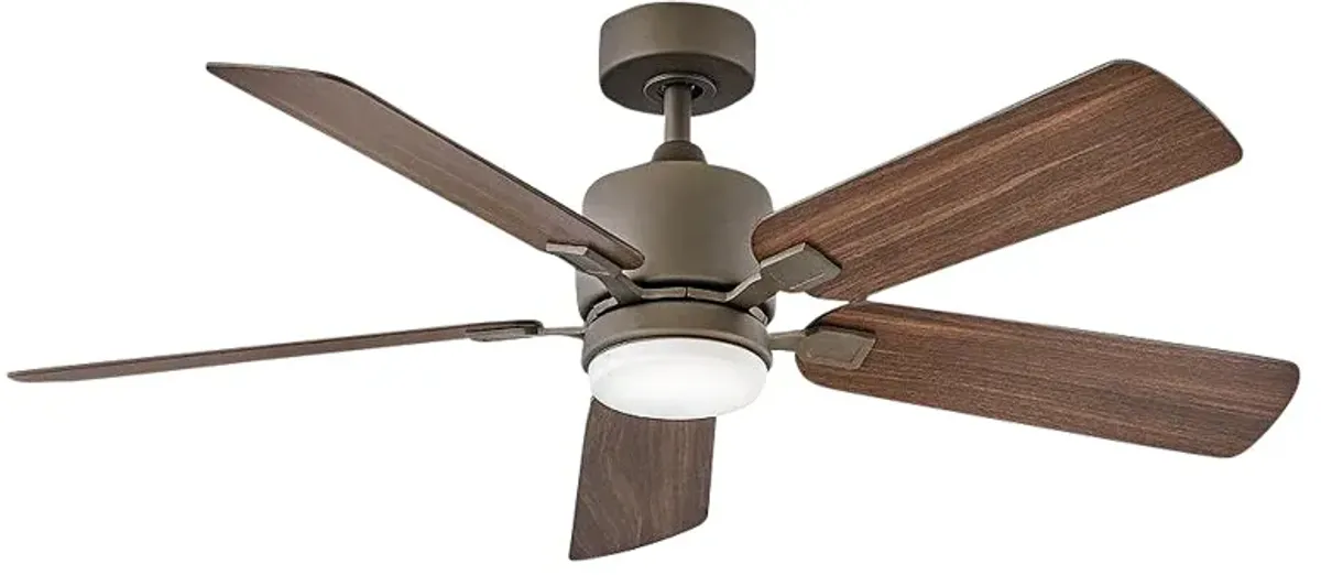 52" Hinkley Afton Matte Bronze Indoor LED Wall Control Ceiling Fan