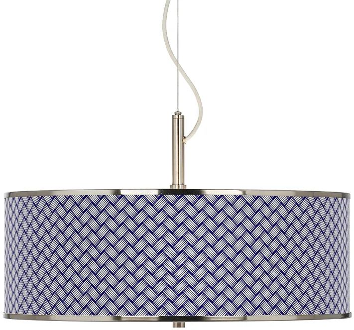 Color Weave Giclee Glow 20" Wide Pendant Light