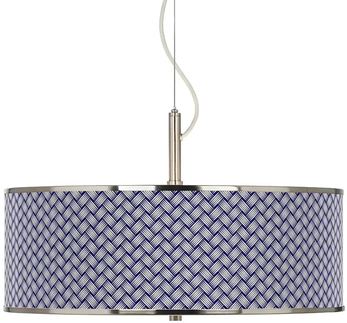 Color Weave Giclee Glow 20" Wide Pendant Light