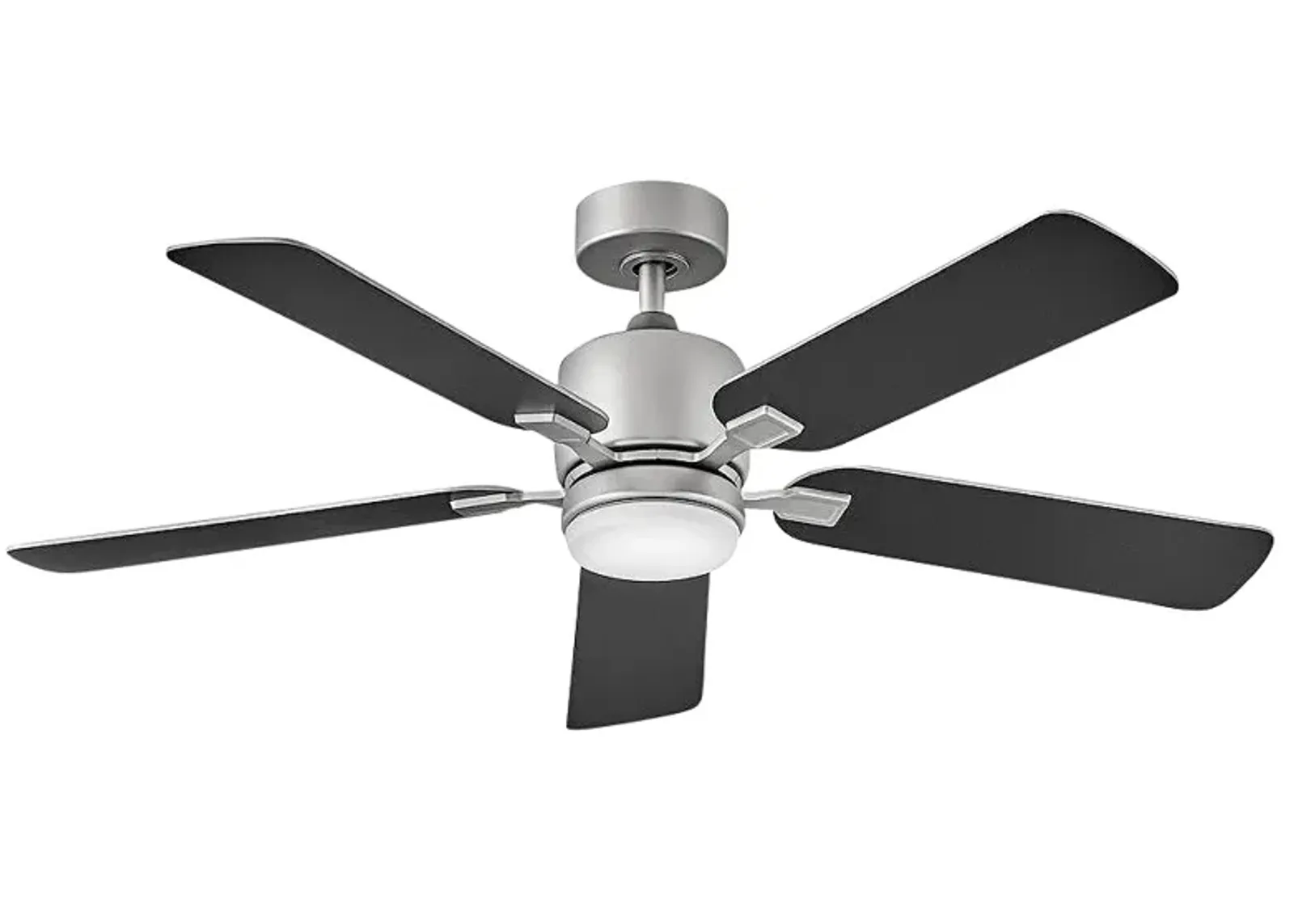 52" Hinkley Afton Satin Steel Indoor LED Ceiling Fan with Wall Control