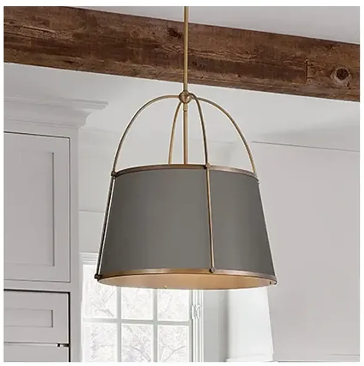 Hinkley Clarke 24 1/2" Wide Warm Brass Pendant Light