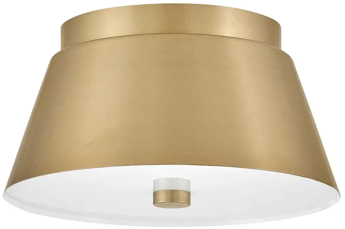 Hinkley Tess 10 1/2" Wide Lacquered Brass Ceiling Light