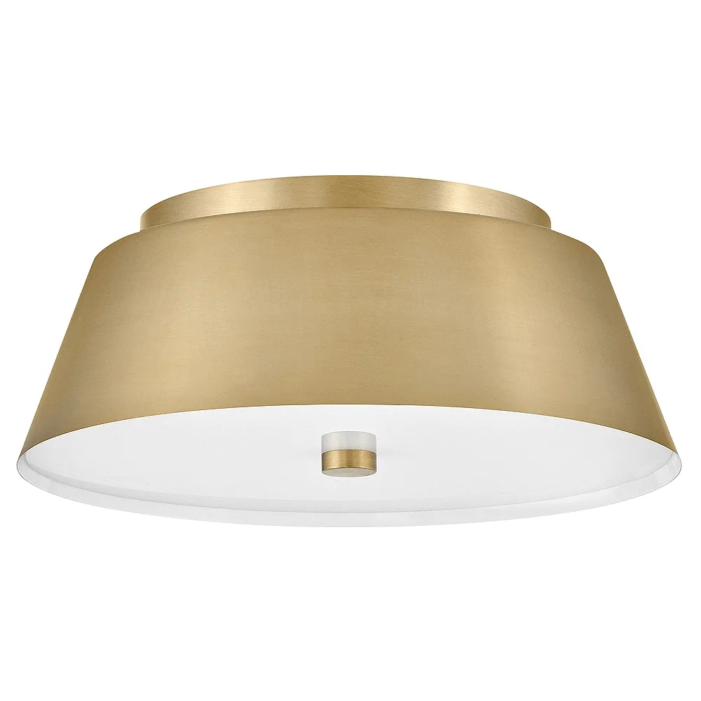 Lark Tess Foyer Medium Flush Mount Lacquered Brass