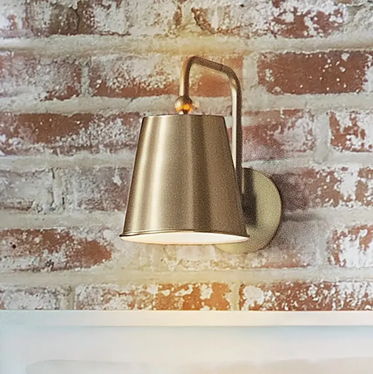 Lark Blake Sconce Medium Single Light Sconce Lacquered Brass