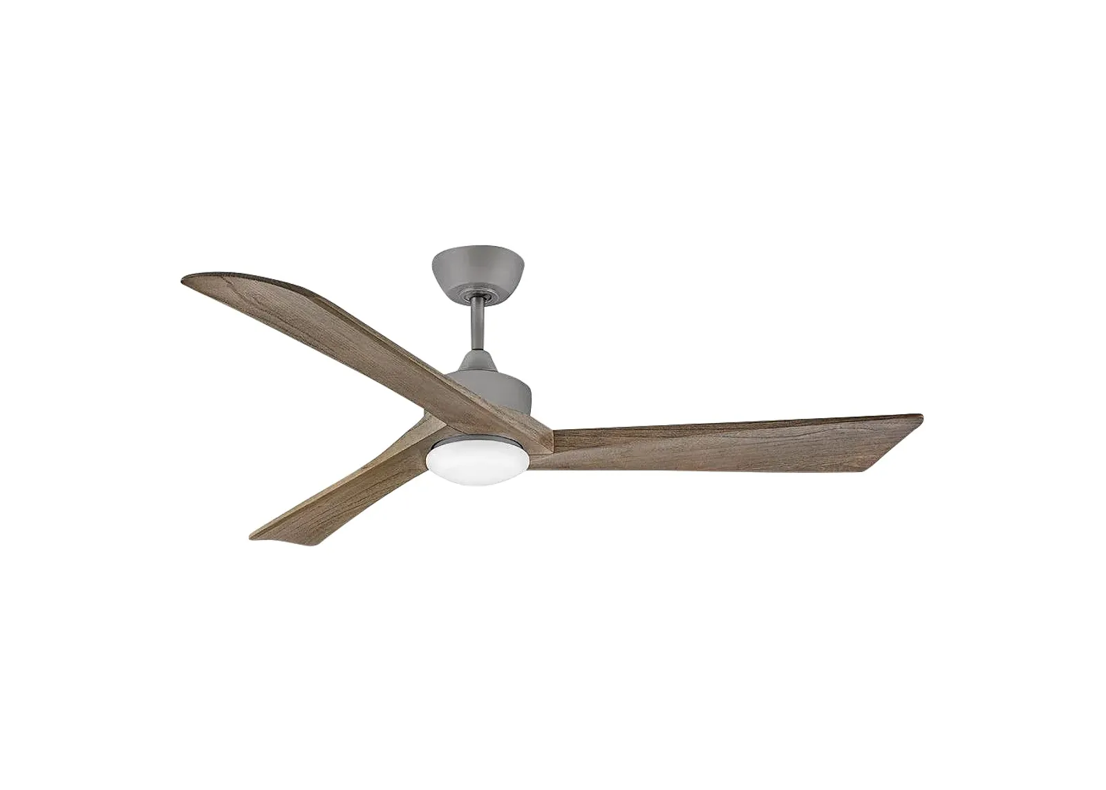 60" Hinkley Sculpt Graphite Outdoor LED Smart Ceiling Fan with Remote