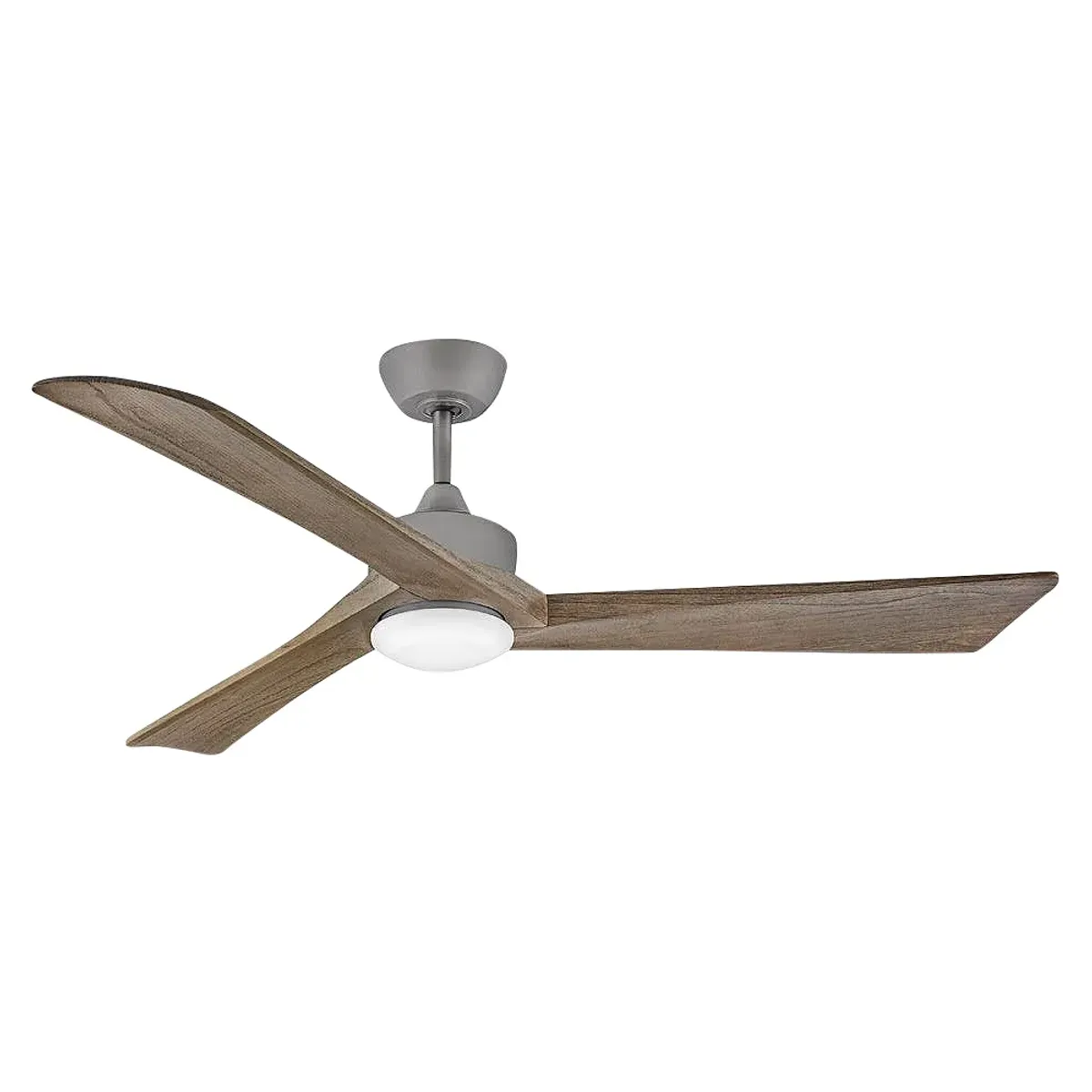 60" Hinkley Sculpt Graphite Outdoor LED Smart Ceiling Fan with Remote