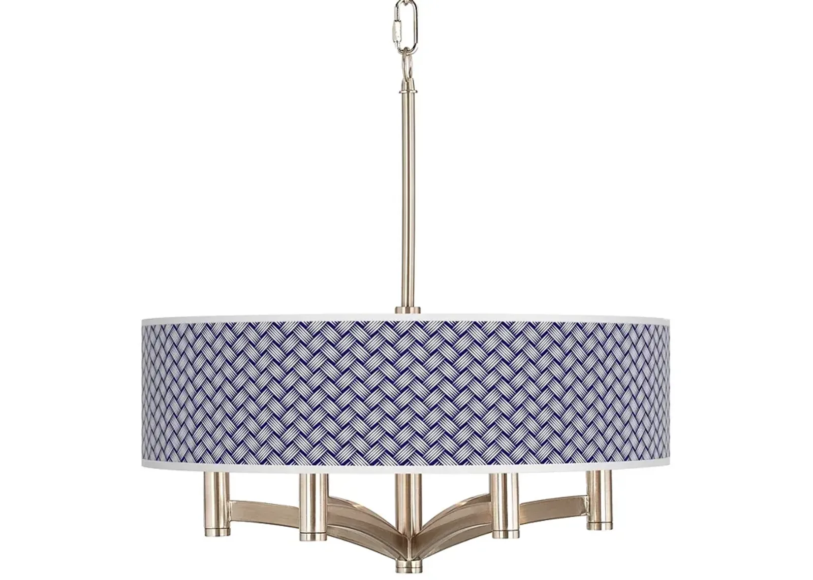 Color Weave Ava 6-Light Nickel Pendant Chandelier