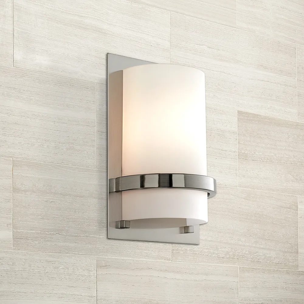 Minka Lavery Contemporary 10"H Brushed Nickel Wall Sconce