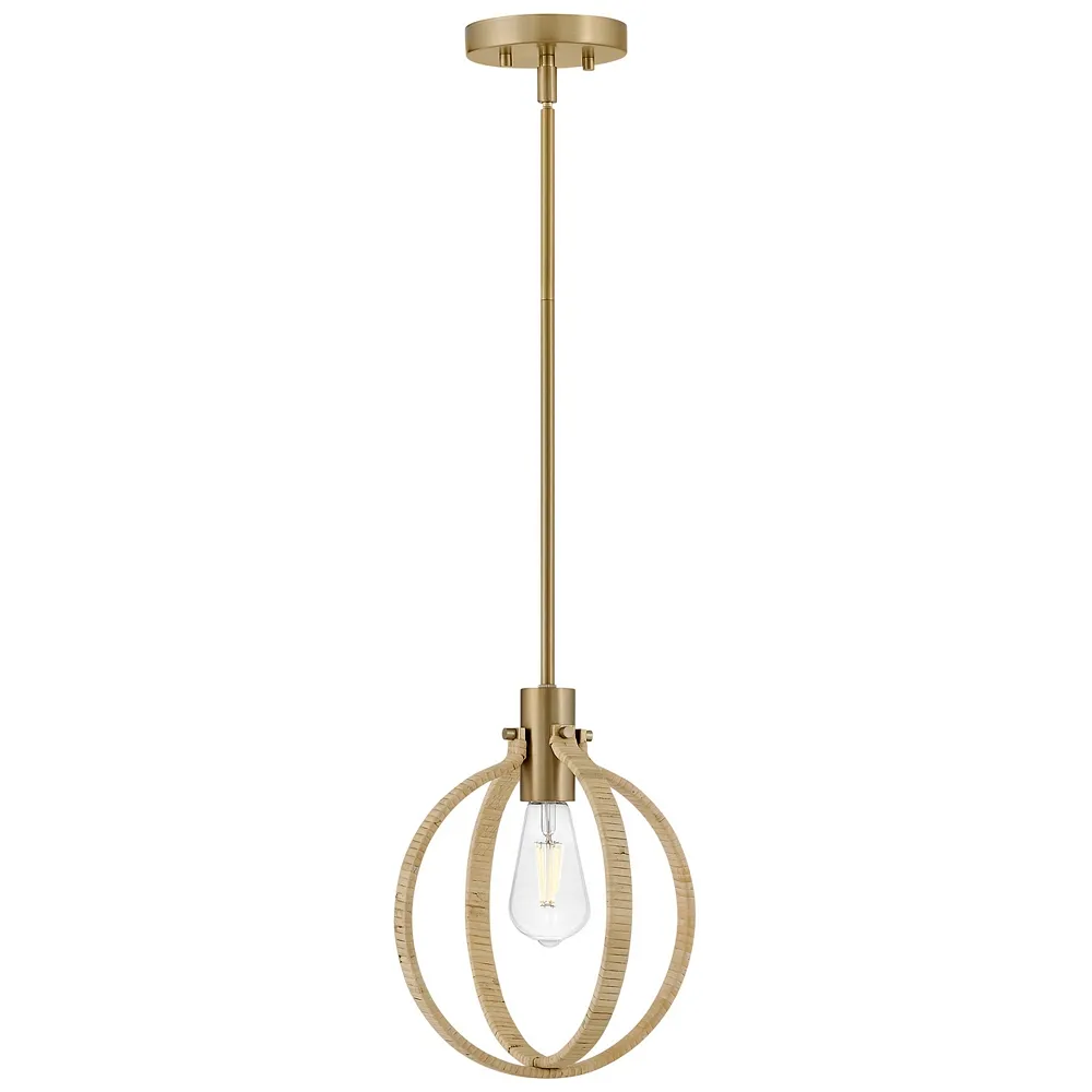 Lark Fallon Pendant Medium Pendant Lacquered Brass