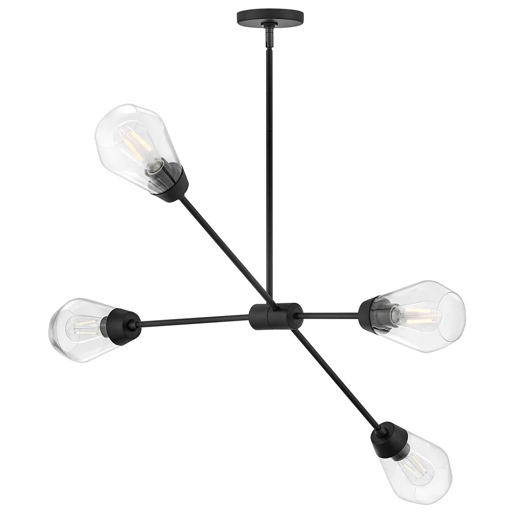 Lark Livie Chandelier Medium Convertible Mobile Single Tier Black