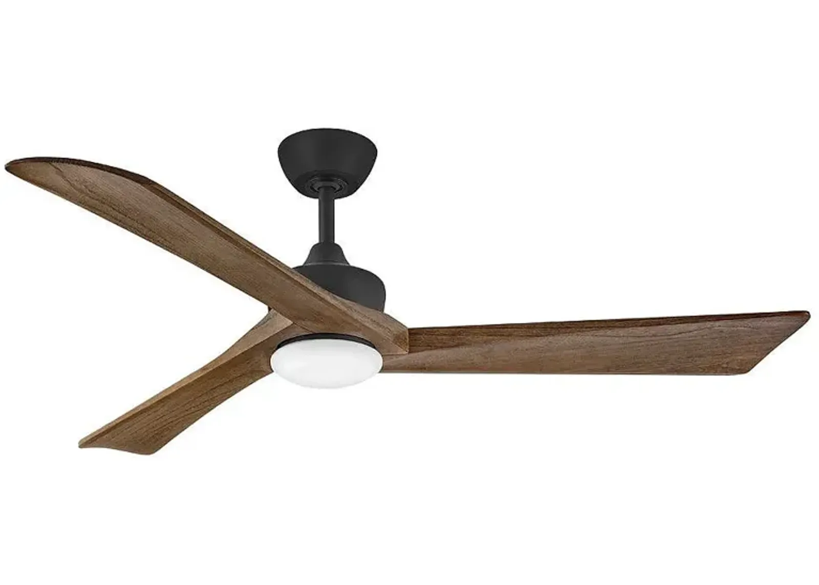 60" Hinkley Sculpt Matte Black Outdoor LED Smart Ceiling Fan