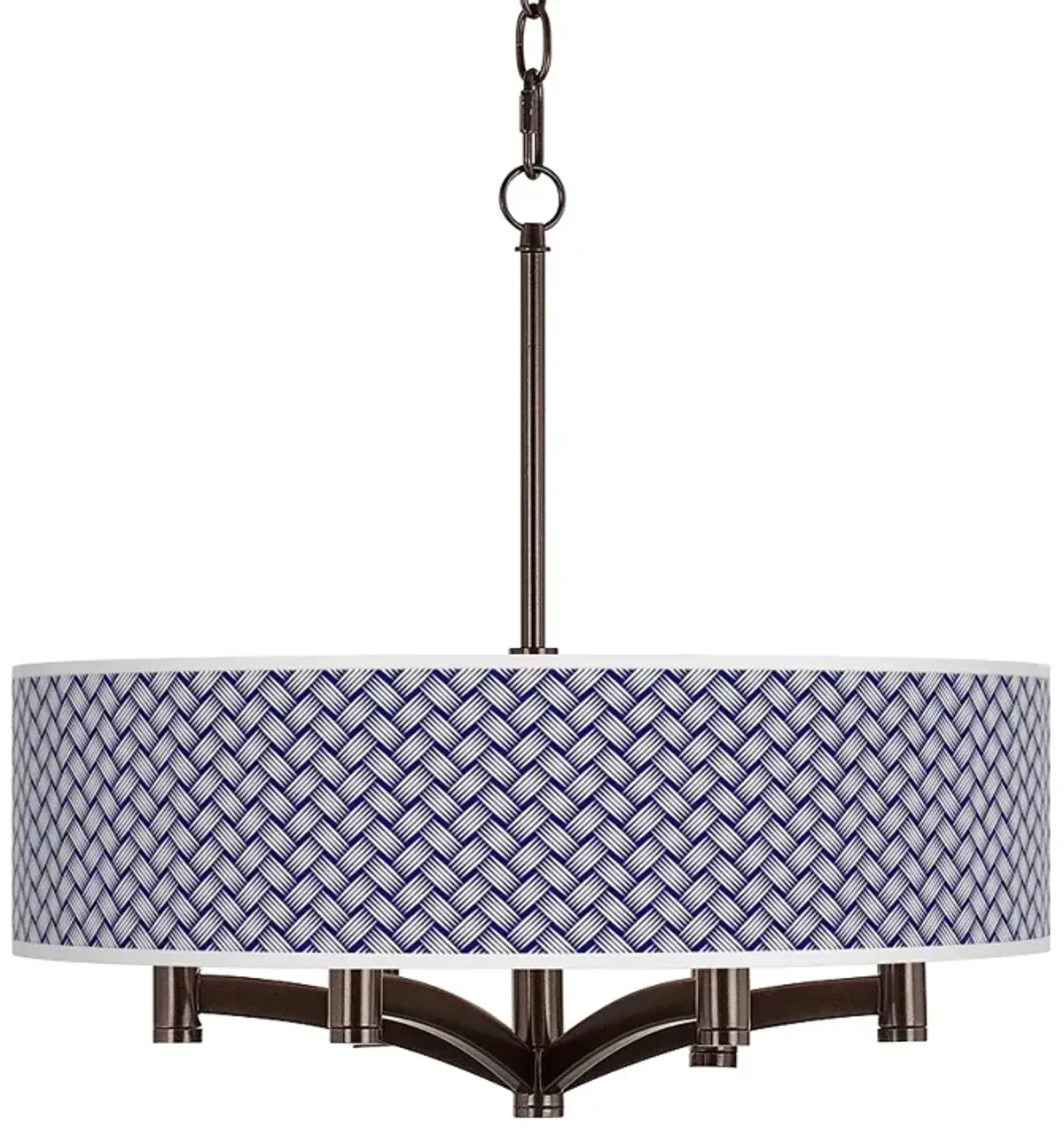 Color Weave Ava 6-Light Bronze Pendant Chandelier