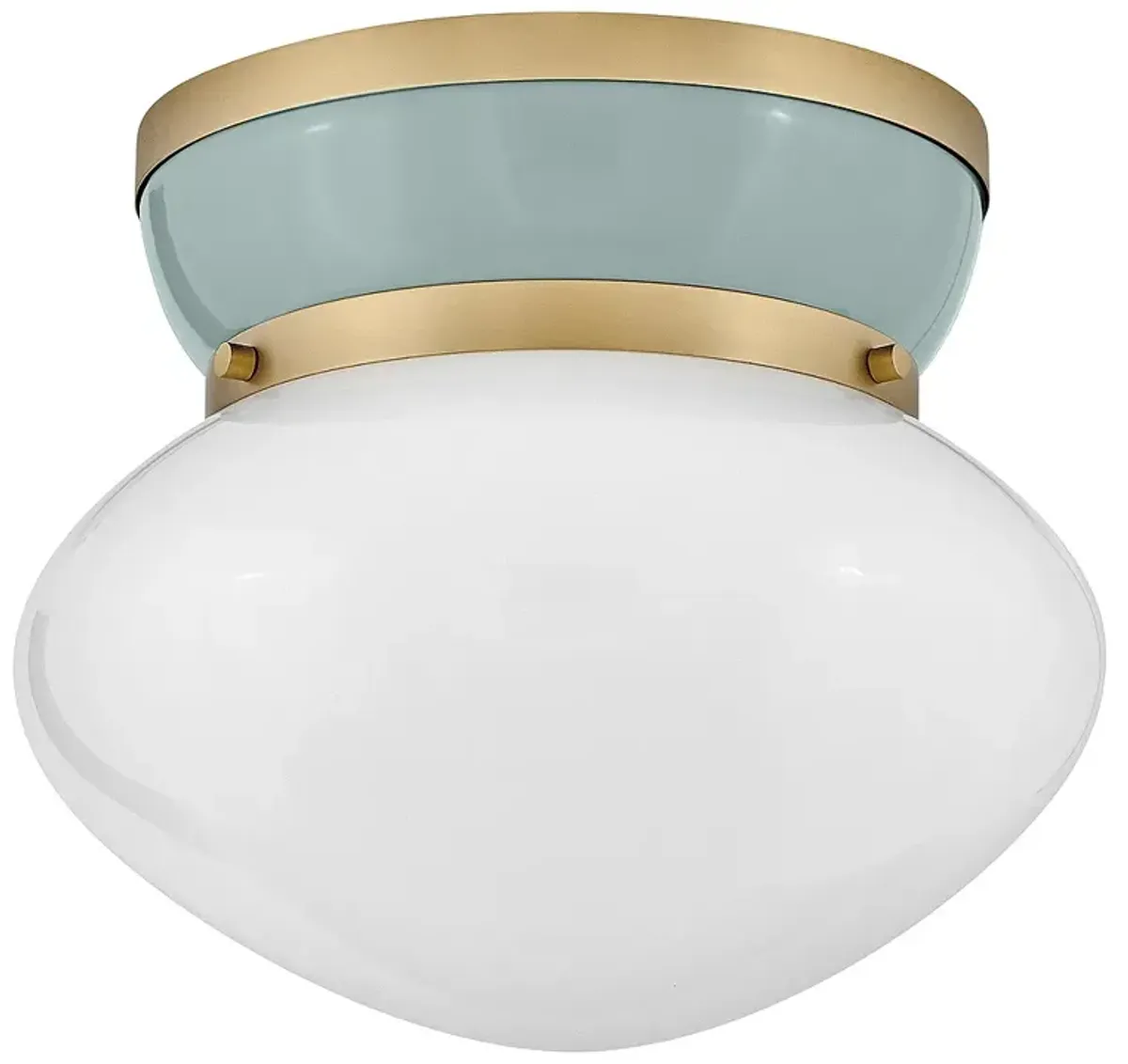 Lark Lucy Foyer Small Flush Mount Lacquered Brass