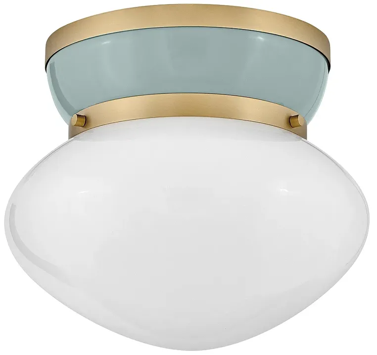 Lark Lucy Foyer Small Flush Mount Lacquered Brass