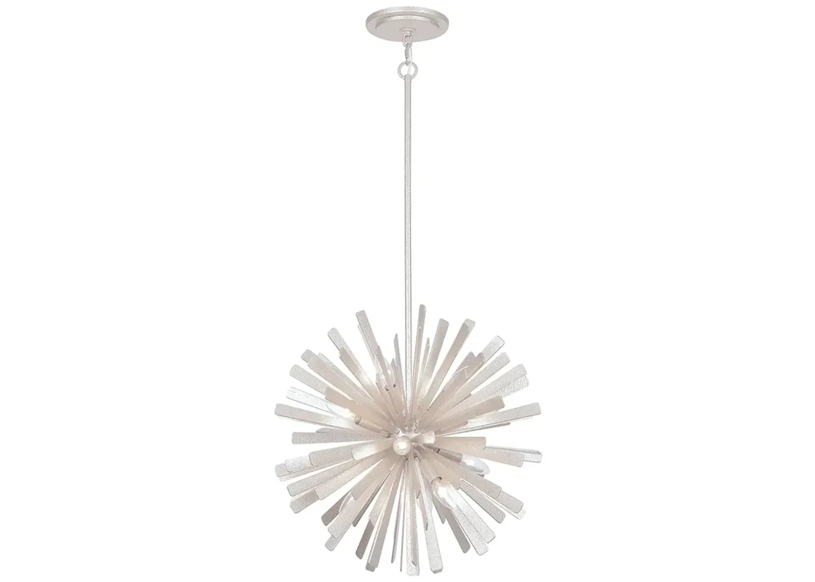 Metropolitan Confluence 12-Light 20-in Piastra White Pendant with Shade