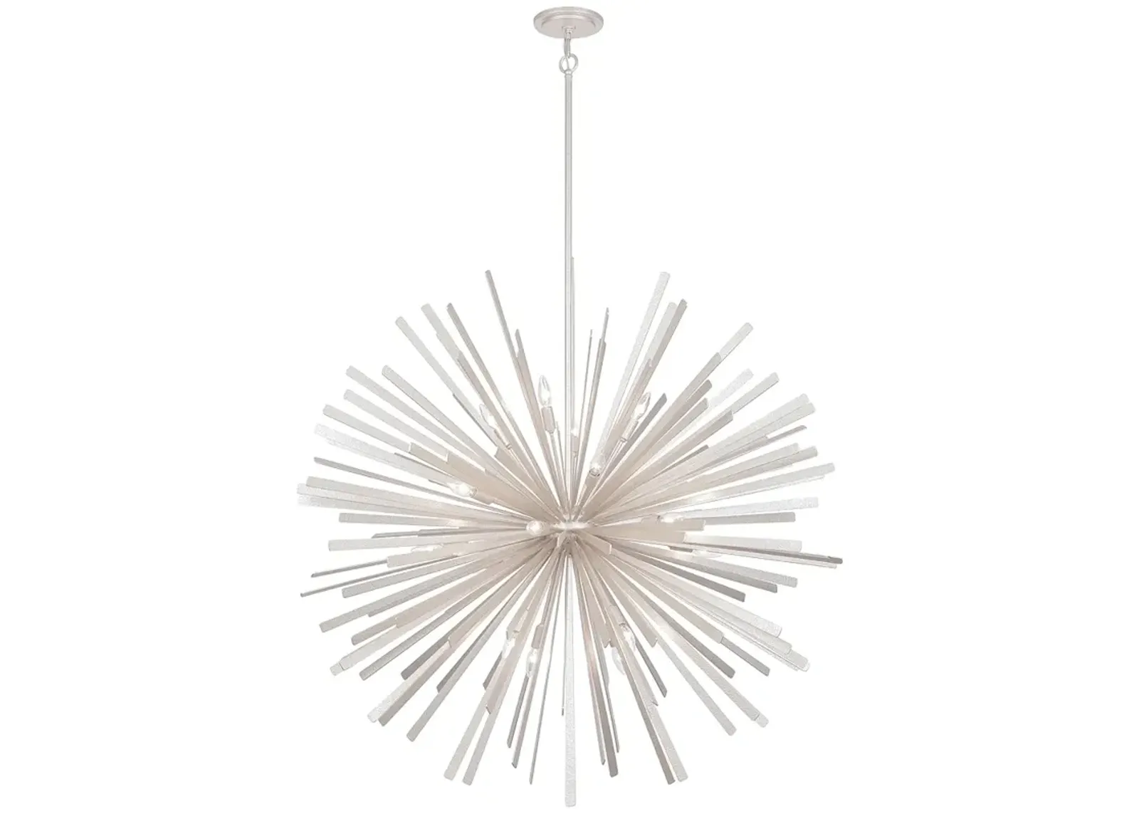 Metropolitan Confluence 20-Light 48-in Piastra White Pendant with Shade