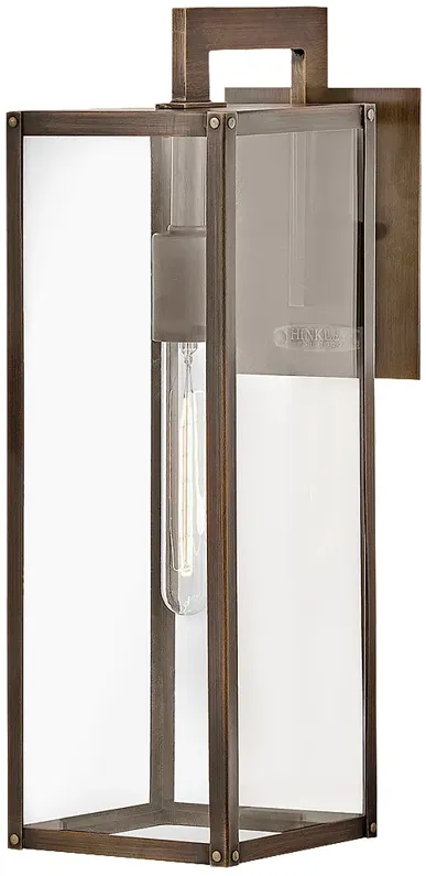 Max 18 1/2"H Brown Outdoor Wall Light by Hinkley Lighting