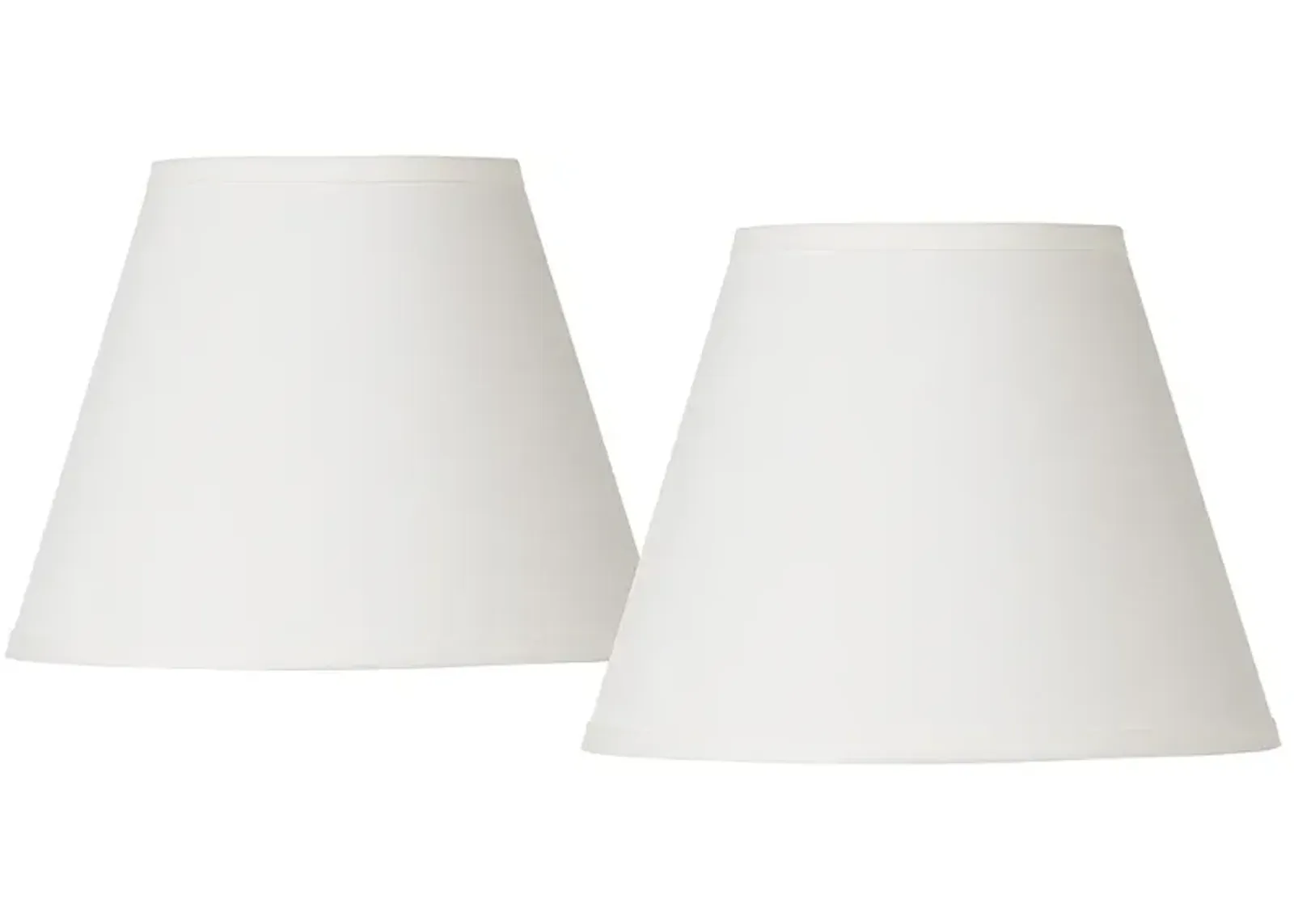 Springcrest Off-White Set of 2 Empire Lamp Shades 6x11x8.5 (Spider)