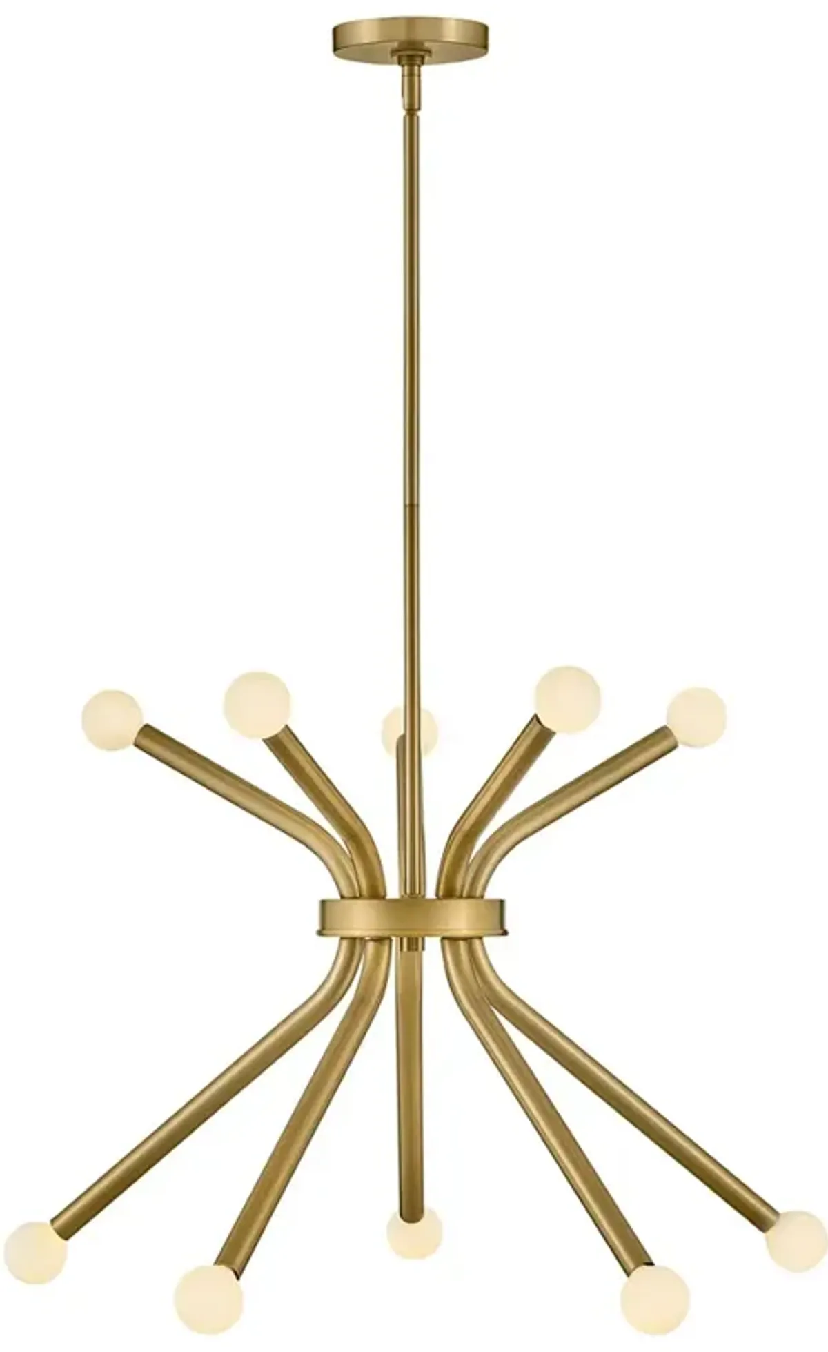 Lark Axton Chandelier Medium Single Tier Chandelier Lacquered Brass