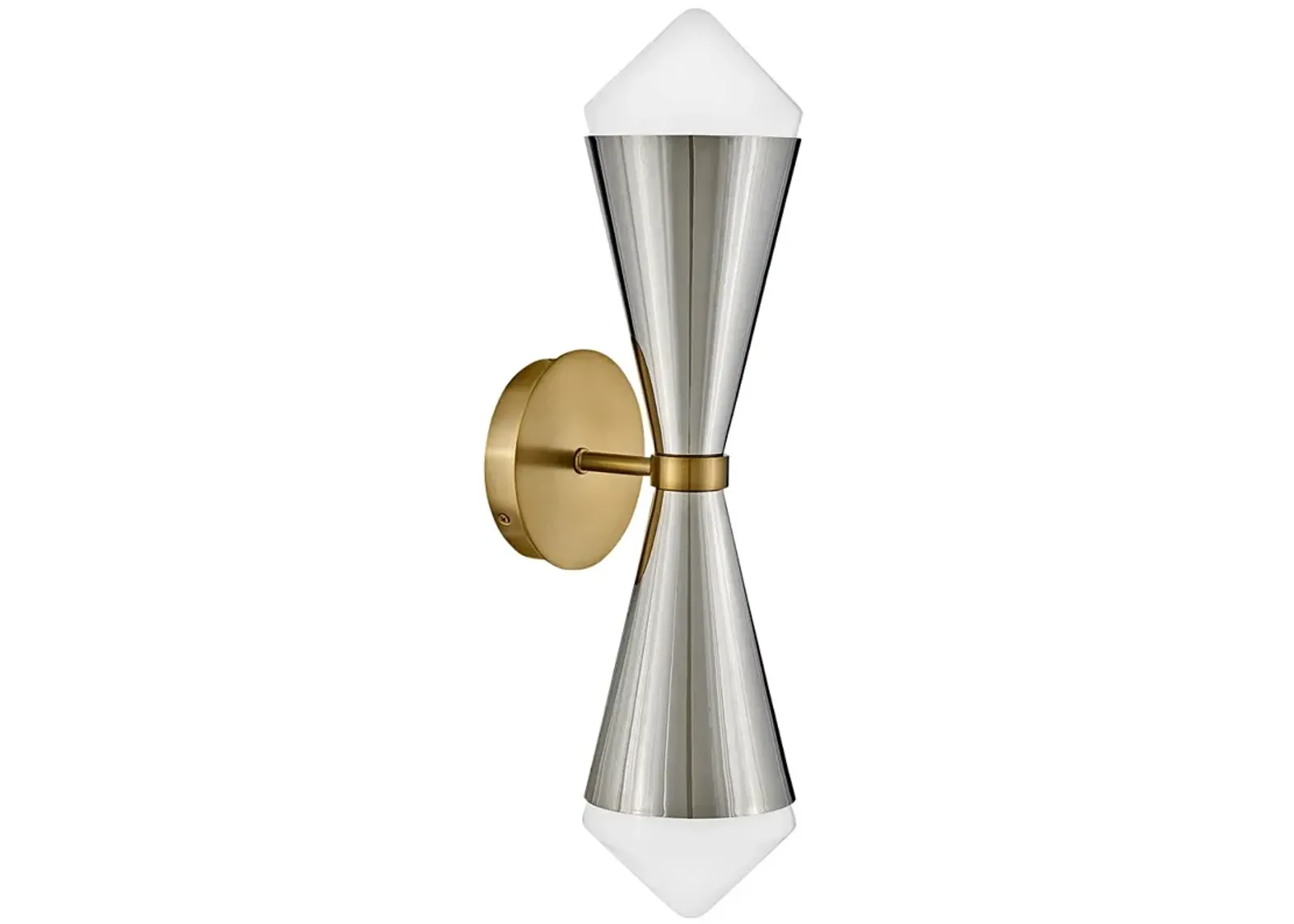 Lark Betty Sconce Large Two Light Sconce Polished Nickel