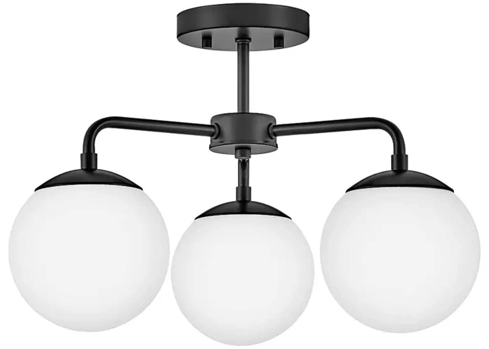 Lark Julep Foyer Medium Semi Flush Mount 12.75" Black