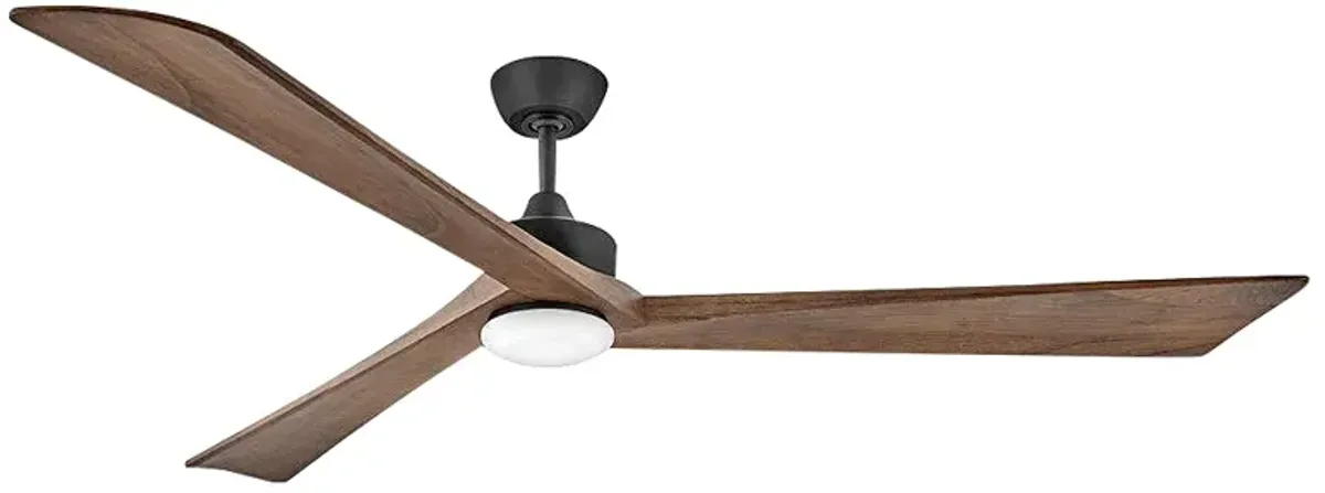 80" Hinkley Sculpt Matte Black Outdoor LED Smart Ceiling Fan