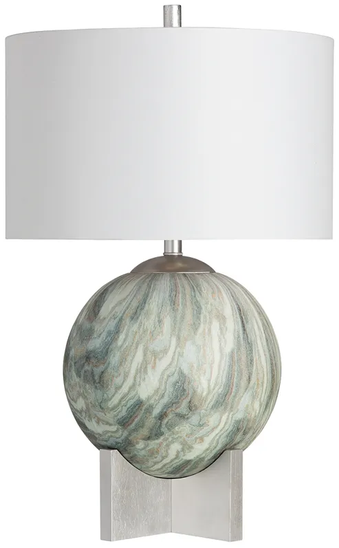 Crestview Collection Solace Sphere Mounted Wood Table Lamp