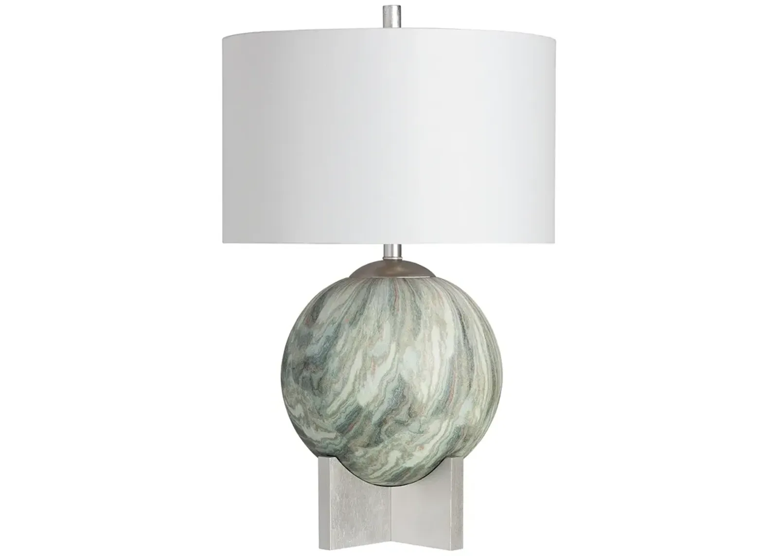 Crestview Collection Solace Sphere Mounted Wood Table Lamp