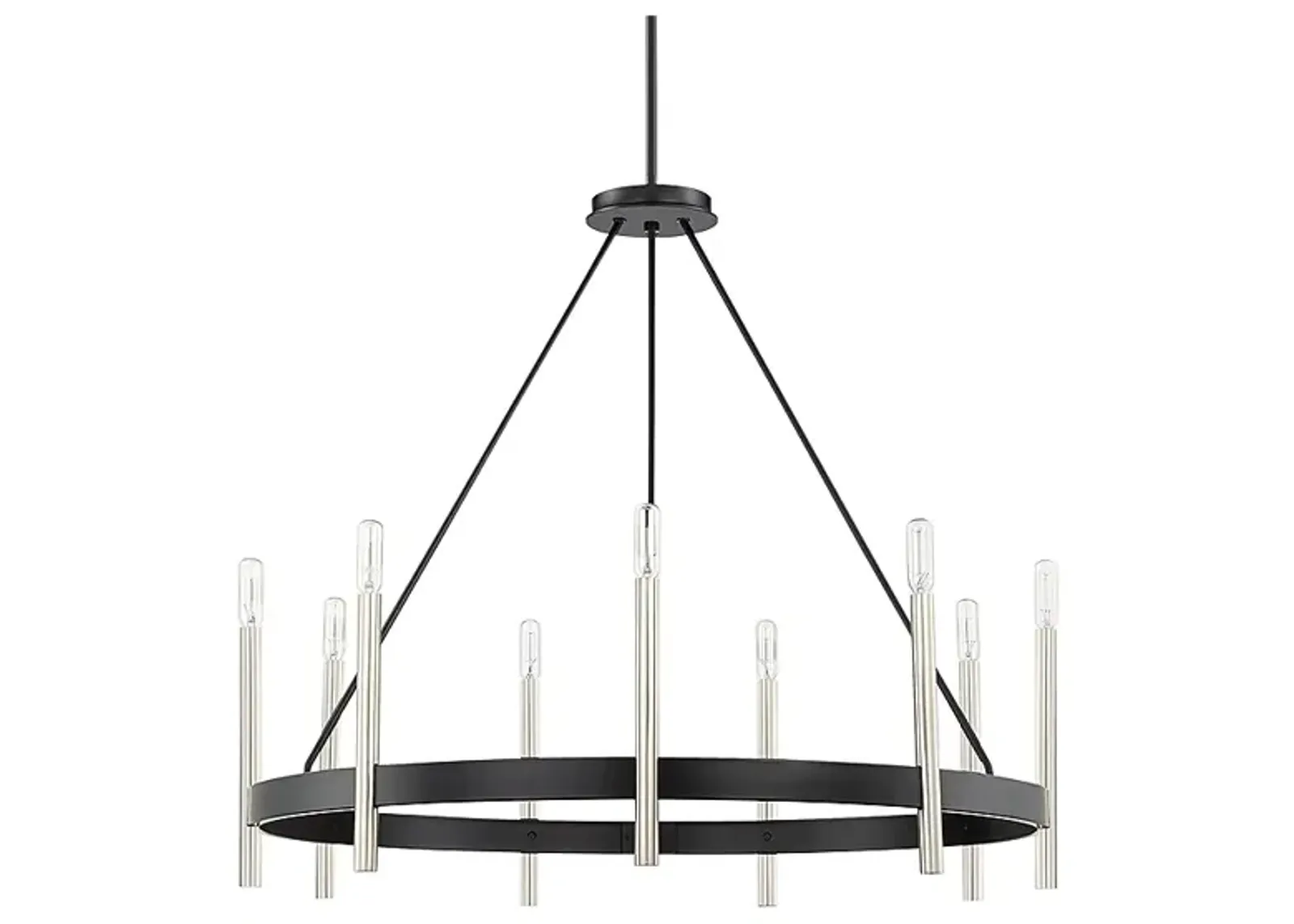 Anthem 9 Light Mystic Black Chandelier