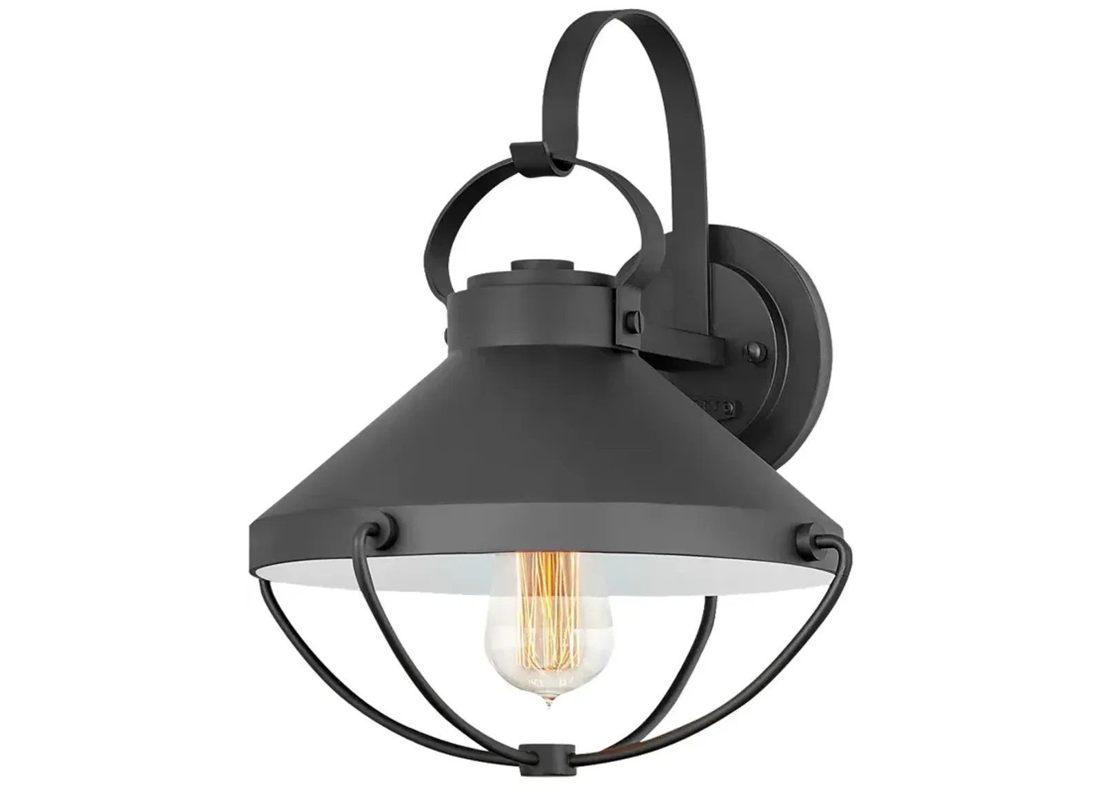 Outdoor Crew-Medium Wall Mount Lantern-Black