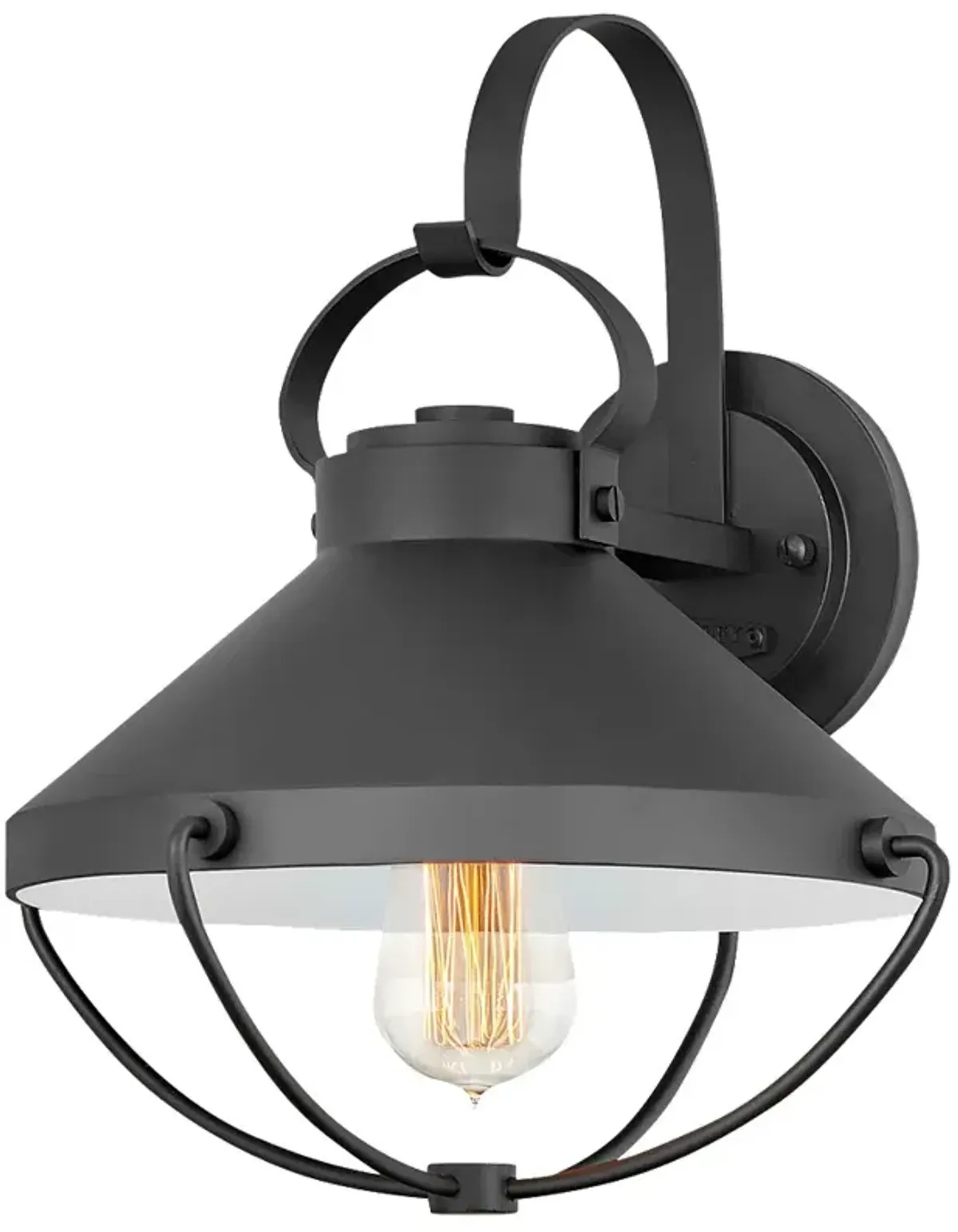 Outdoor Crew-Medium Wall Mount Lantern-Black