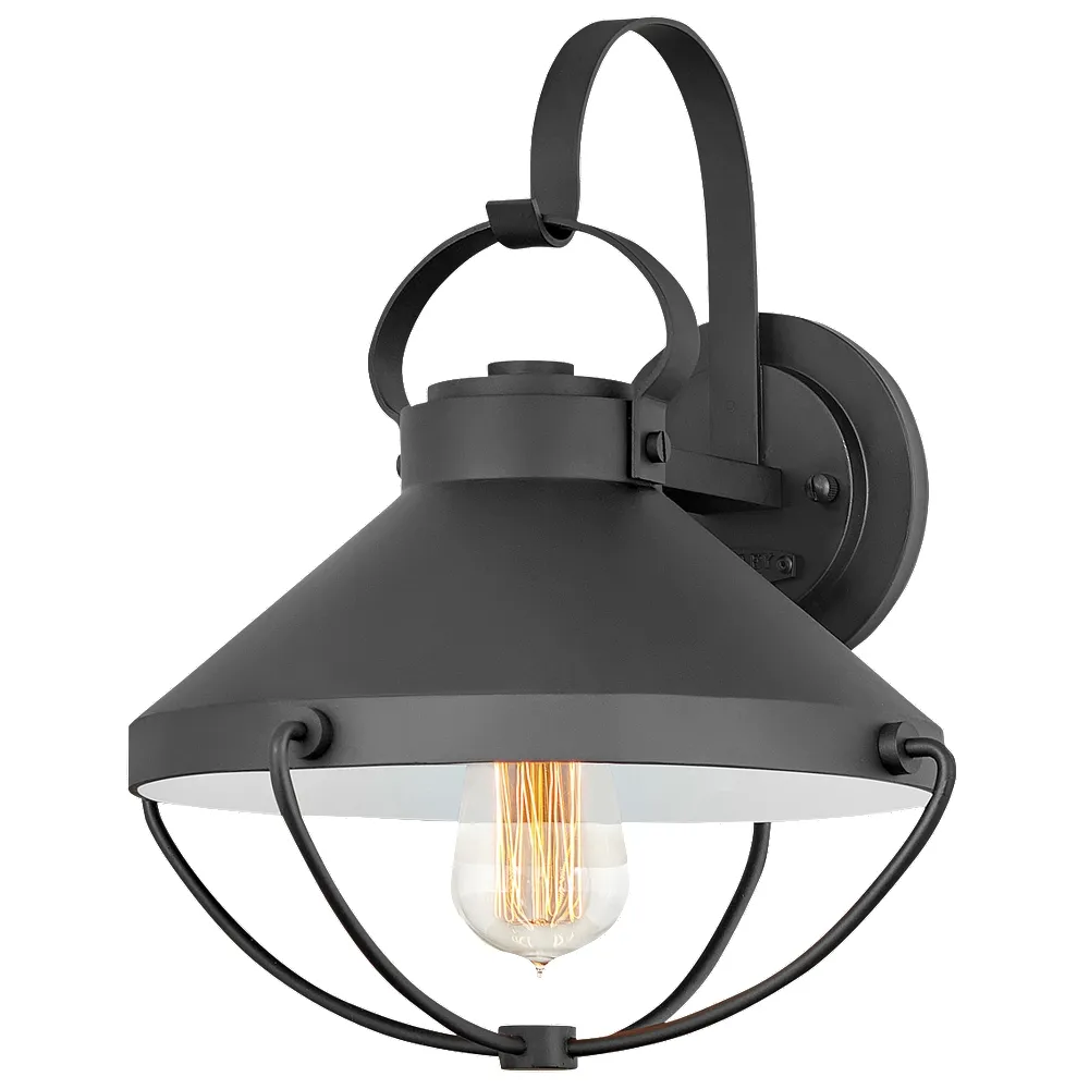 Outdoor Crew-Medium Wall Mount Lantern-Black