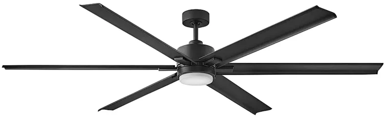 82" Hinkley Indy Maxx Matte Black Outdoor LED Smart Ceiling Fan