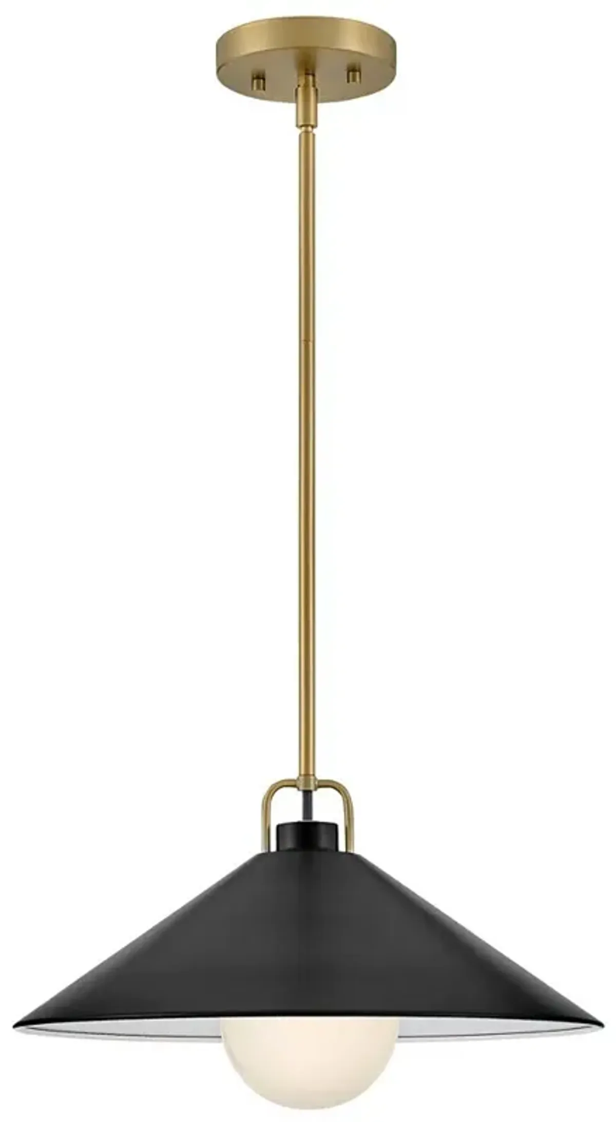 Hinkley Lark Milo 16" Wide Brass and Black Pendant Light