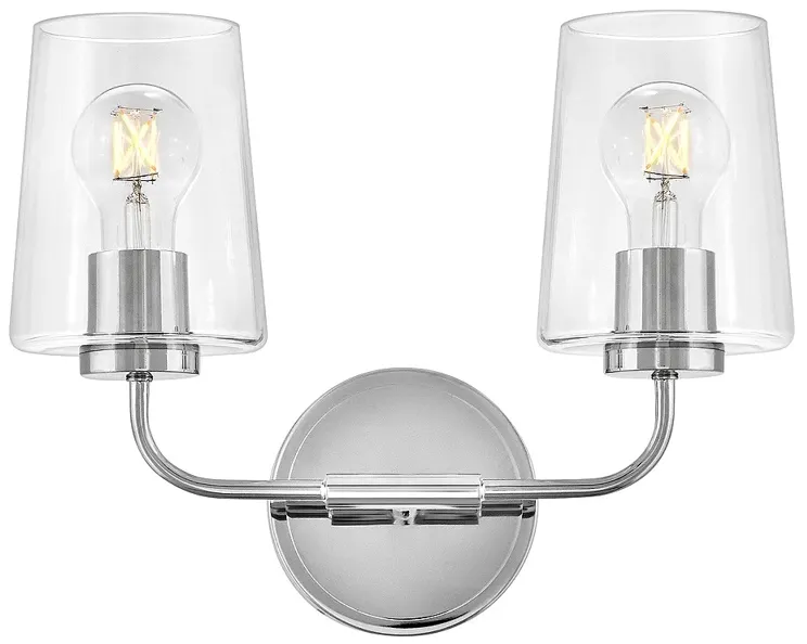 Lark Kline Bath Small Two Light Vanity Chrome