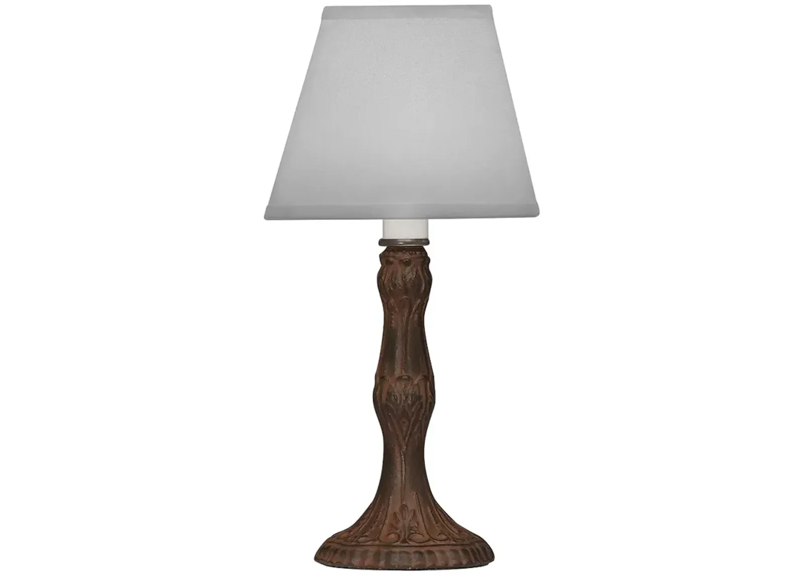 Stiffel 10 1/2" High Rust Metal Accent Table Lamp