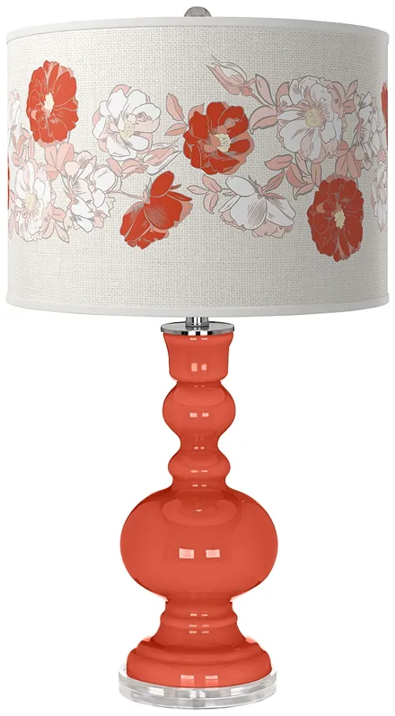 Koi Rose Bouquet Apothecary Table Lamp