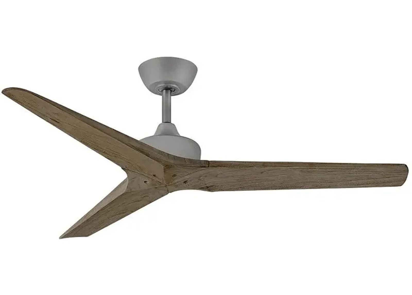 52" Hinkley Chisel Graphite Damp Rated Smart Ceiling Fan with Remote