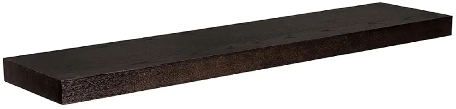 Barney 43 1/2" Wide Wenge Stained Wood Floating Wall Shelf