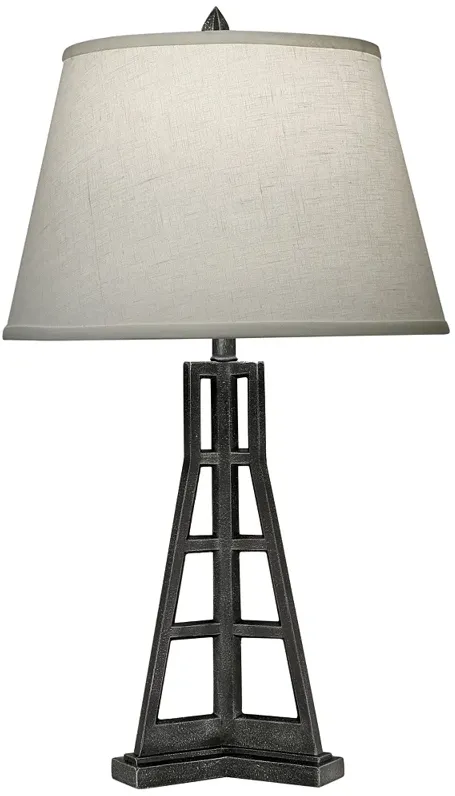 Stiffel 28" High Charcoal Metal Accent Table Lamp