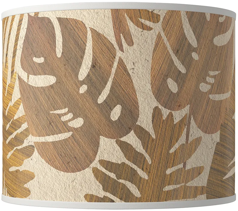 Tropical Woodwork Giclee Round Drum Lamp Shade 14x14x11 (Spider)