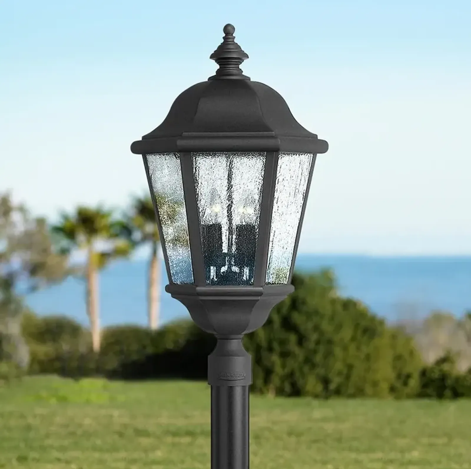 Hinkley Edgewater 27 3/4" High Black LED Outdoor Post Light