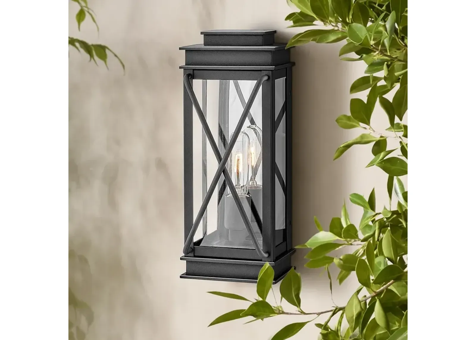 Hinkley Montecito 15" High Museum Black Outdoor Wall Light