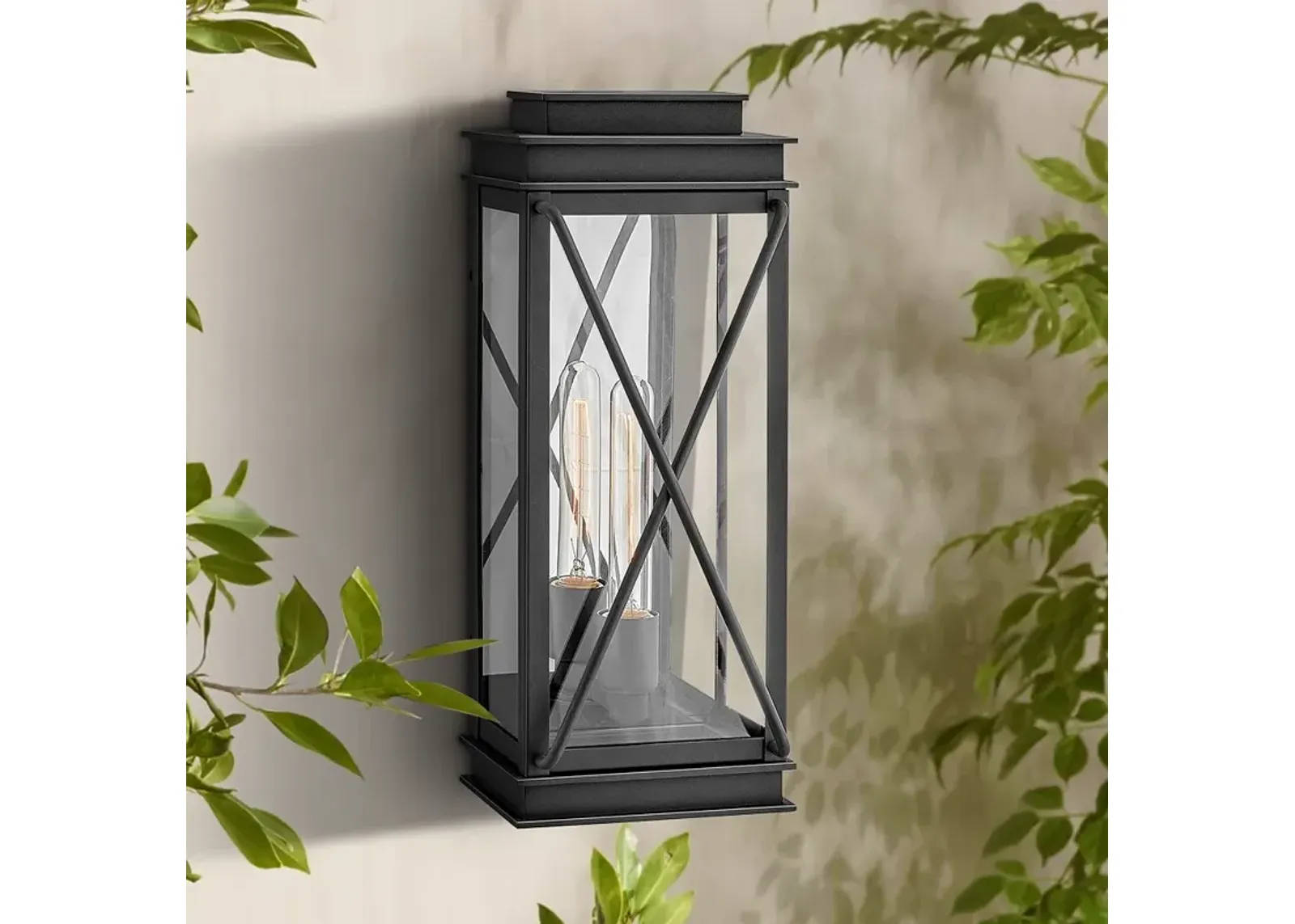 Hinkley Montecito 18 3/4" High Museum Black Outdoor Wall Light