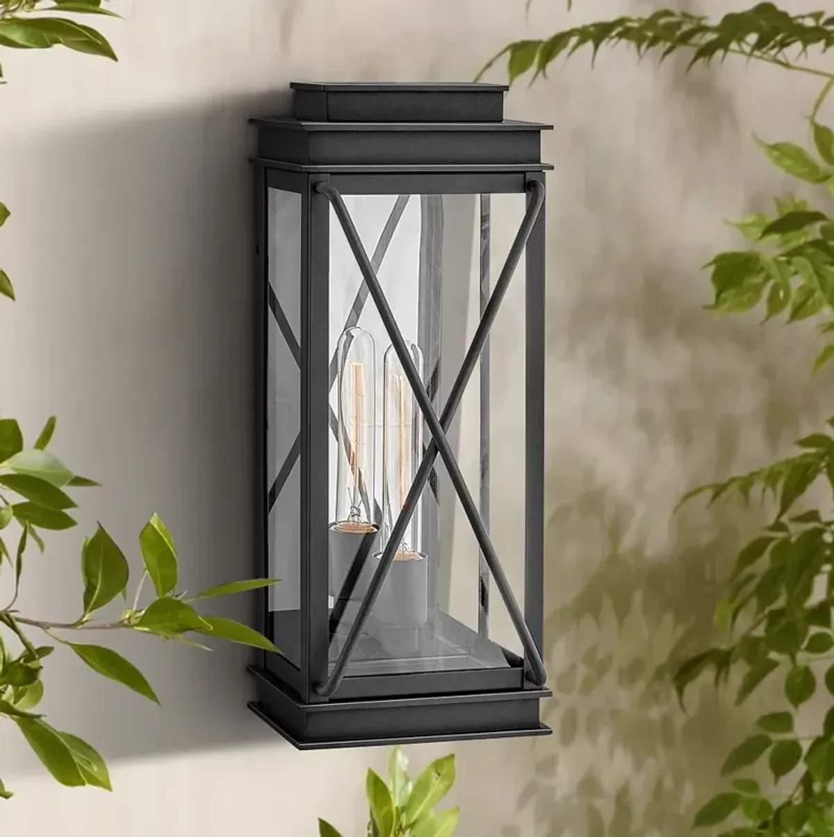 Hinkley Montecito 18 3/4" High Museum Black Outdoor Wall Light